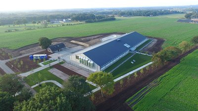 Pig farm from Denkavit from above